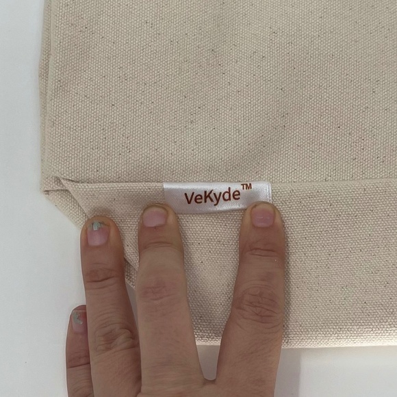 Reusable Canvas Cotton Thick Large Bag, with 'I love my cat' design - Picture 11 of 12